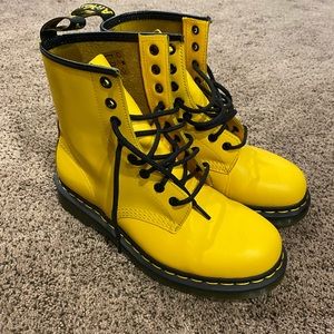Dr. Martens yellow boots